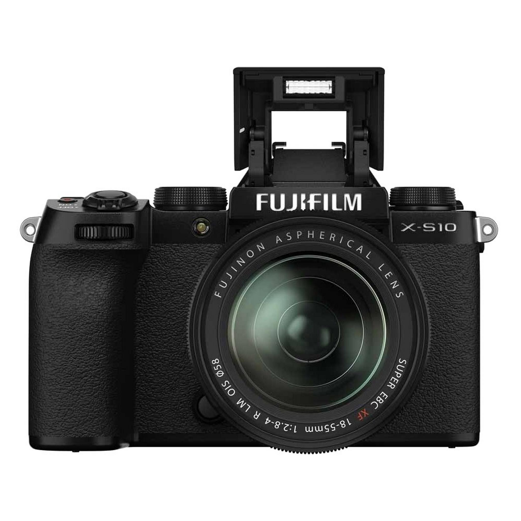 Fujfilm X-S10 Mirrorless Digital Camera with 18-55mm Lens