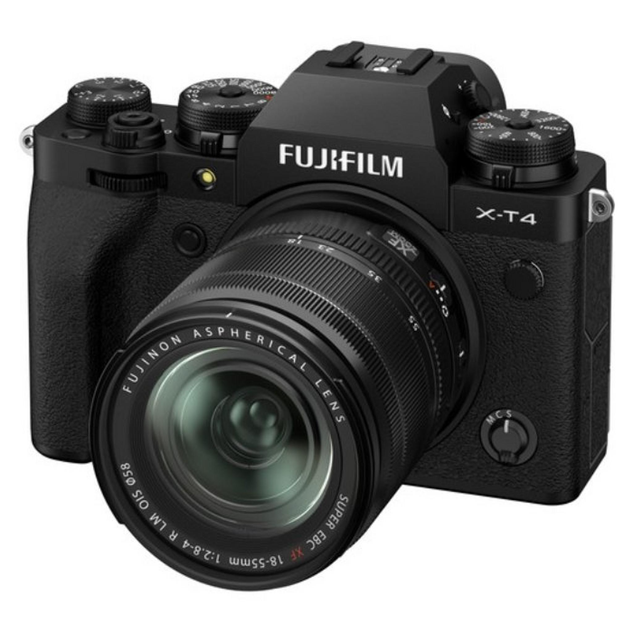 Fujifilm X-T4 Mirrorless Digital Camera with 18-55mm Lens - Black