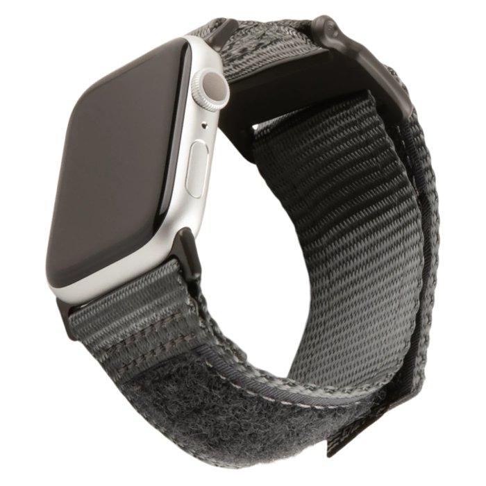 حزام اكتيف لساعة ابل حجم 44 مم/42 مم من يو ايه جي - رمادي داكن