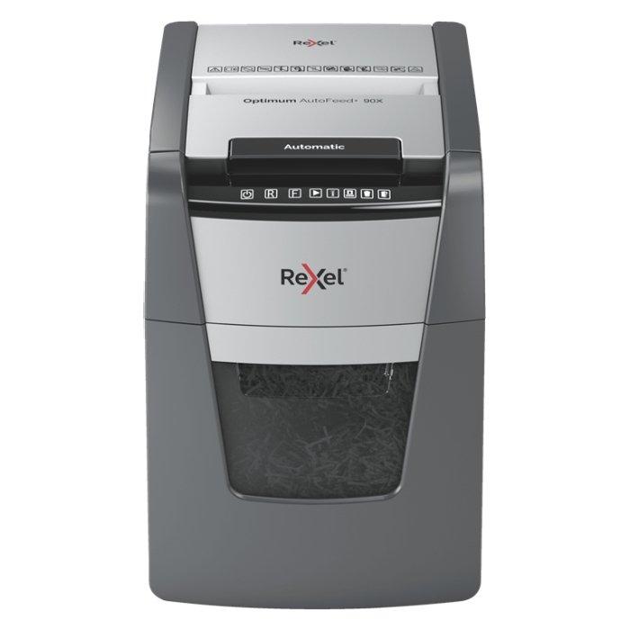Buy Rexel optimum autofeed+ 90x automatic cross cut paper shredder in Kuwait