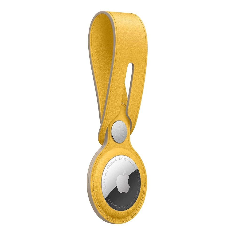 Apple AirTag Leather Loop - Meyer Lemon