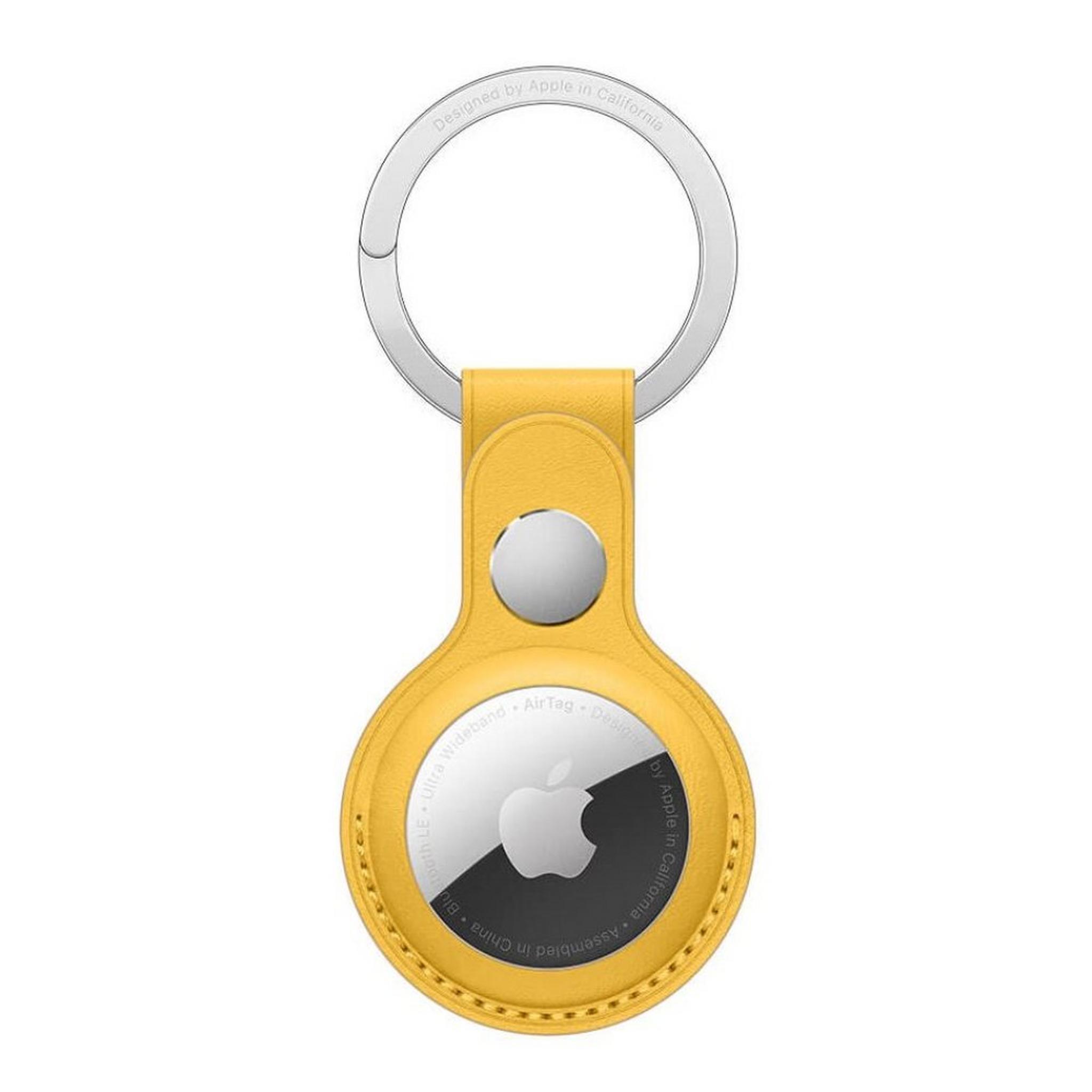 Apple AirTag Leather Key Ring - Meyer Lemon