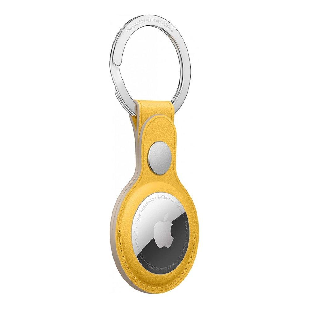 Apple AirTag Leather Key Ring - Meyer Lemon