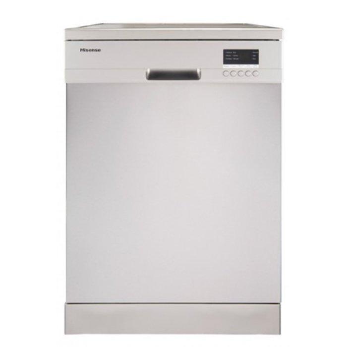 Hisense 5 Programs Free Standing Dishwasher (H13DESS) Silver Price in Kuwait Xcite