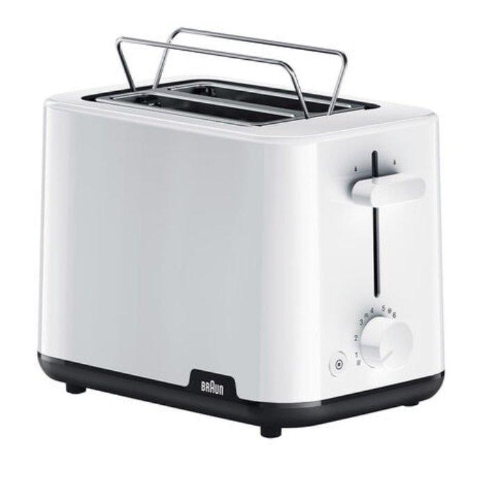 Buy Braun 900w 2 slots toaster (ht1010wh) in Kuwait