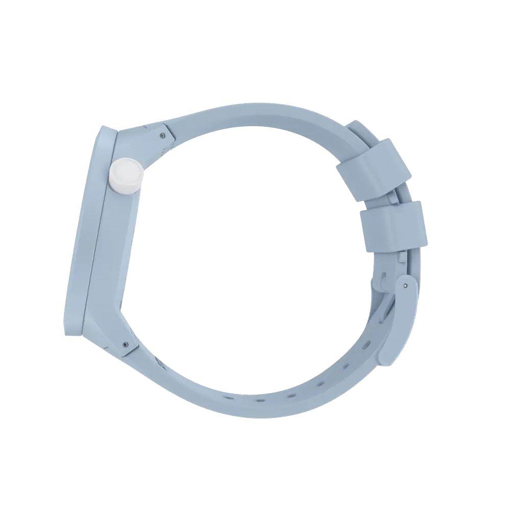 SWATCH C-Blue Unisex Watch, 47mm, Analog, Bio-Sourced Material Strap, SWASB03N100 – Blue