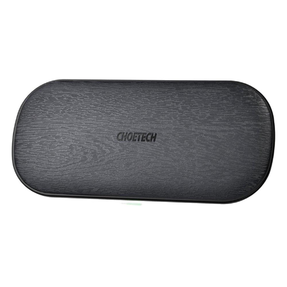 Choetech 20W Fast Dual Wireless Charging Stand - Black