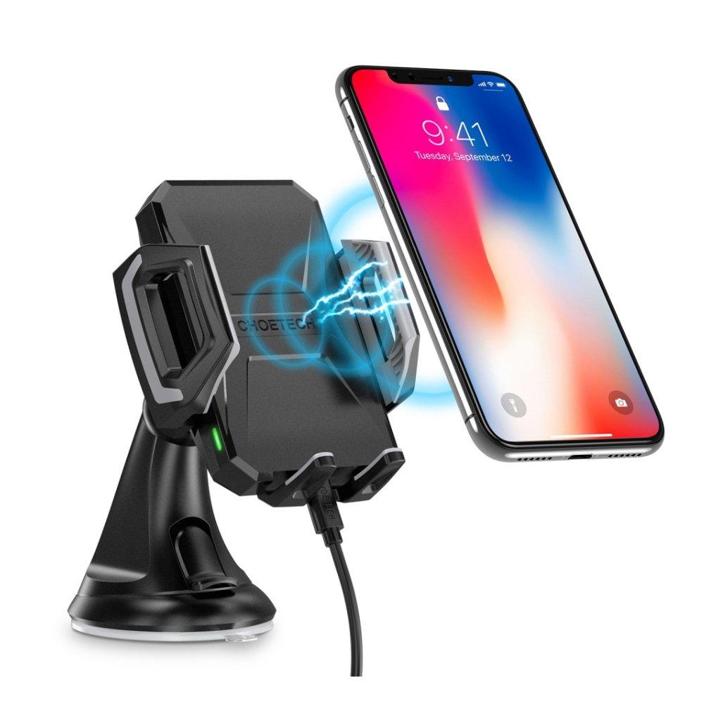 Choetech 10W Dashboard Wireless Charger & Holder Black Price Shop