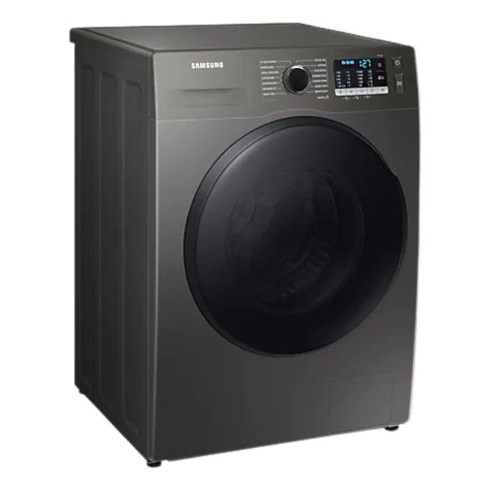 غسالة ونشافة سامسونج تحميل أمامي سعة غسيل 8 كجم وسعة تجفيف 6 كجم WD80TA046BX - فضي