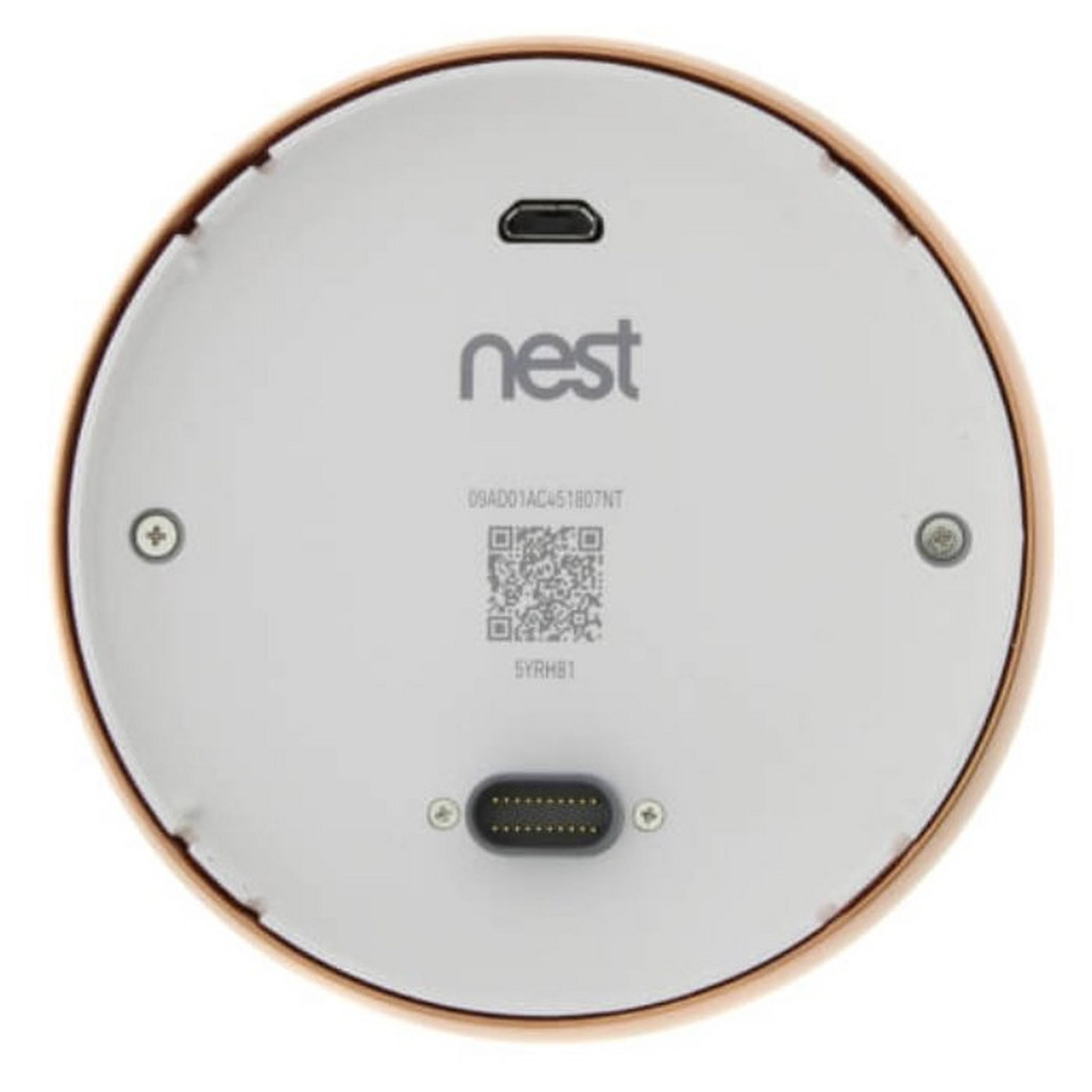 Google Nest Learning Thermostat 3rd Generation - Copper