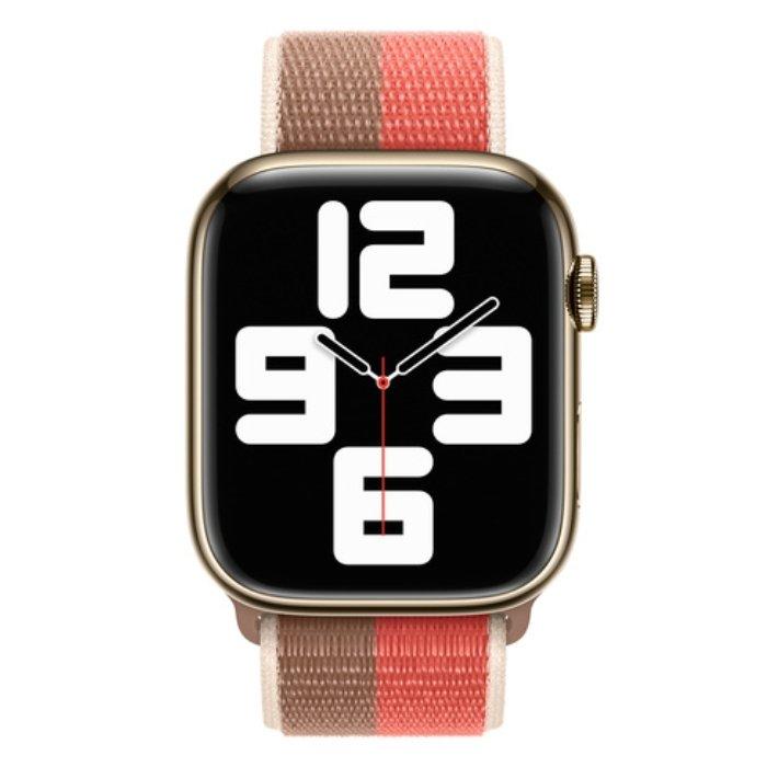 حزام رياضي لساعة ابل بحجم 41 مم - وردي/تان