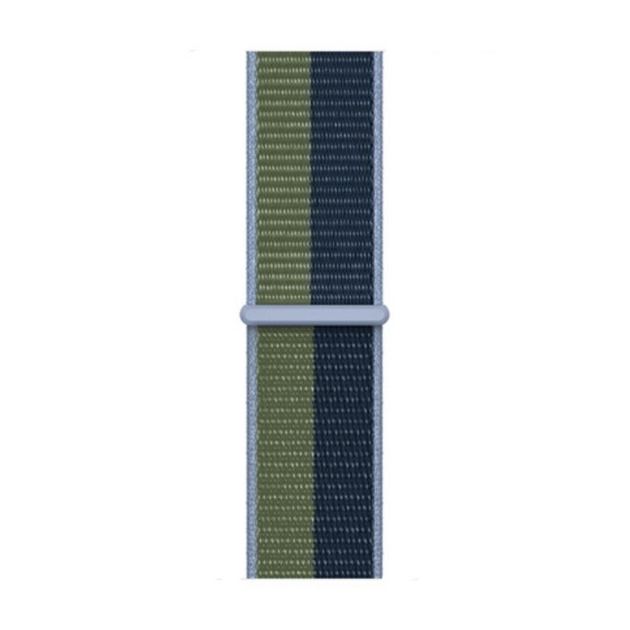 حزام رياضي لساعة ابل بحجم 41 مم - ازرق/اخضر