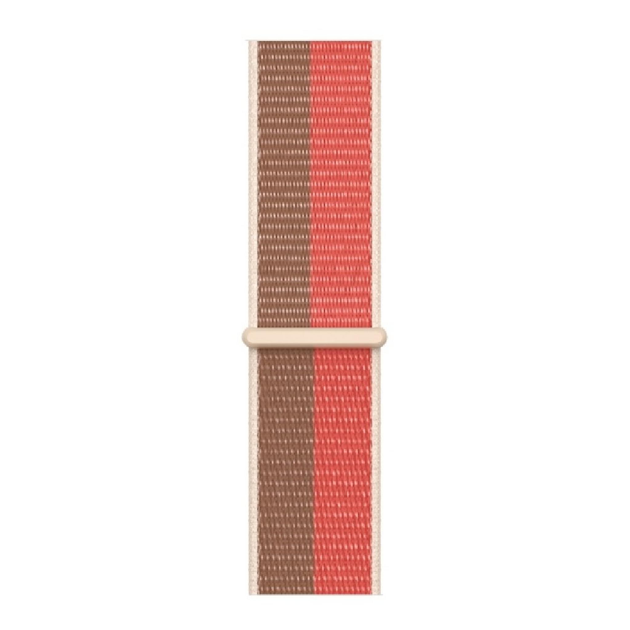 حزام رياضي لساعة ابل بحجم 45 مم - وردي/تان
