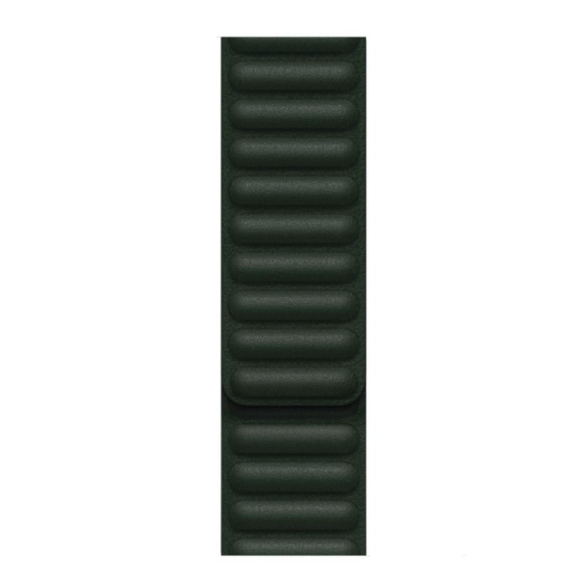 Apple Leather Link Bracelet 41mm - Sequoia Green S/M