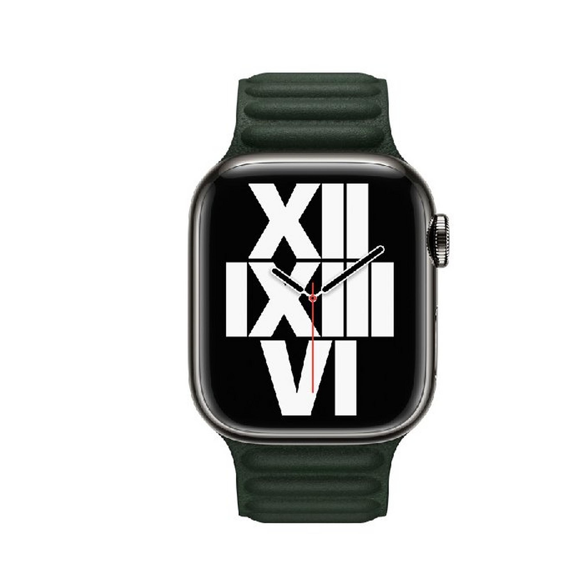 حزام ساعة ابل جلد 45 مم - اخضر