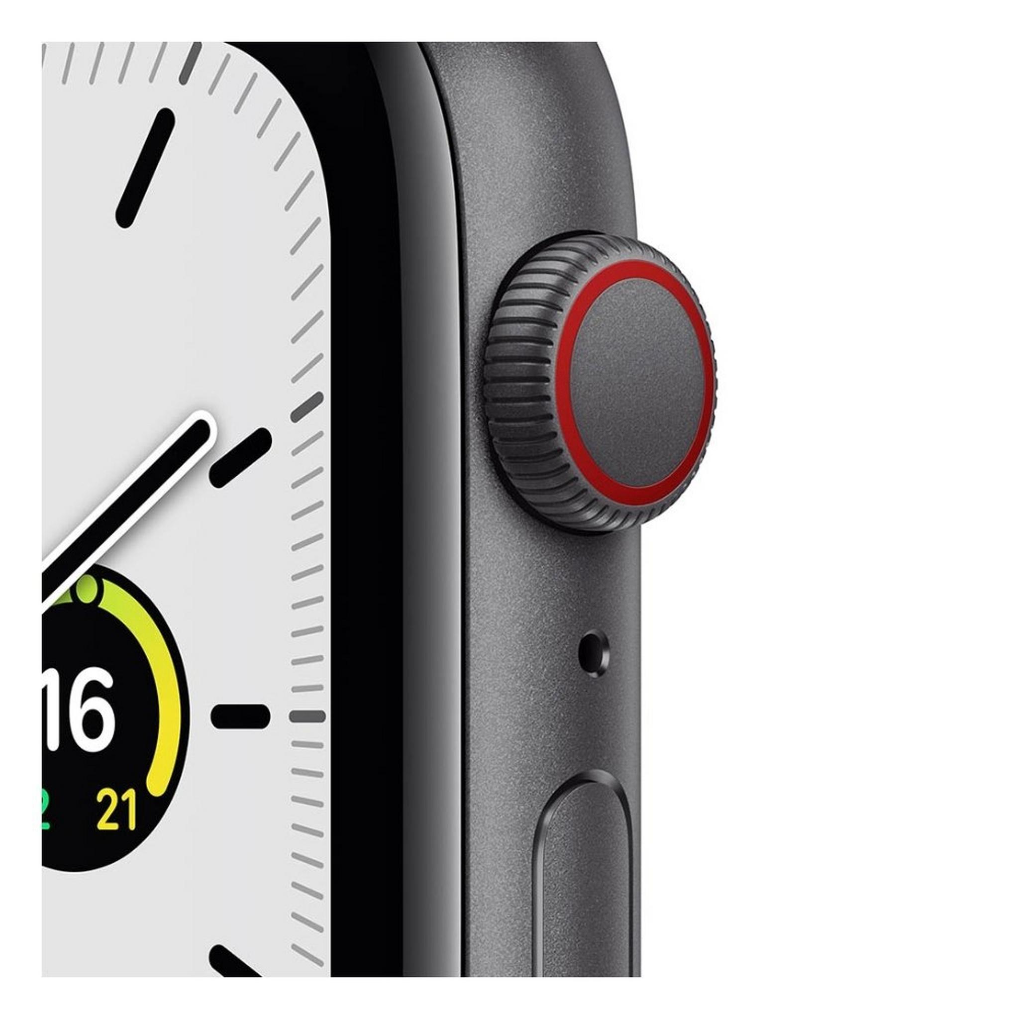 Apple Watch SE Cellular 40mm - Gray Aluminum Case with Tornado/Grey Sport Loop