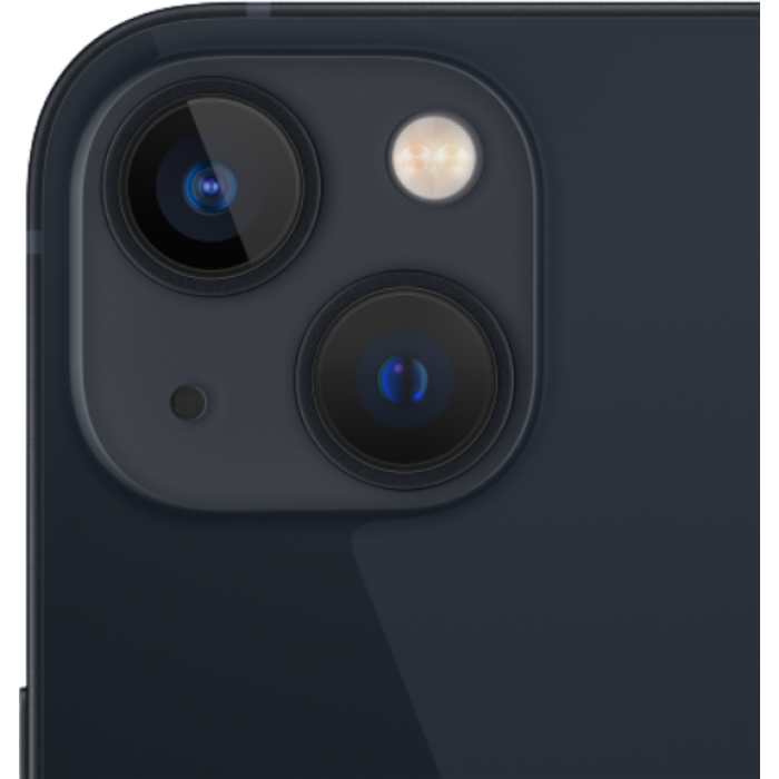 هاتف أبل أيفون 13، مقاس 6.1 بوصة، 128 جيجابايت، 4 جيجابايت رام - أسود