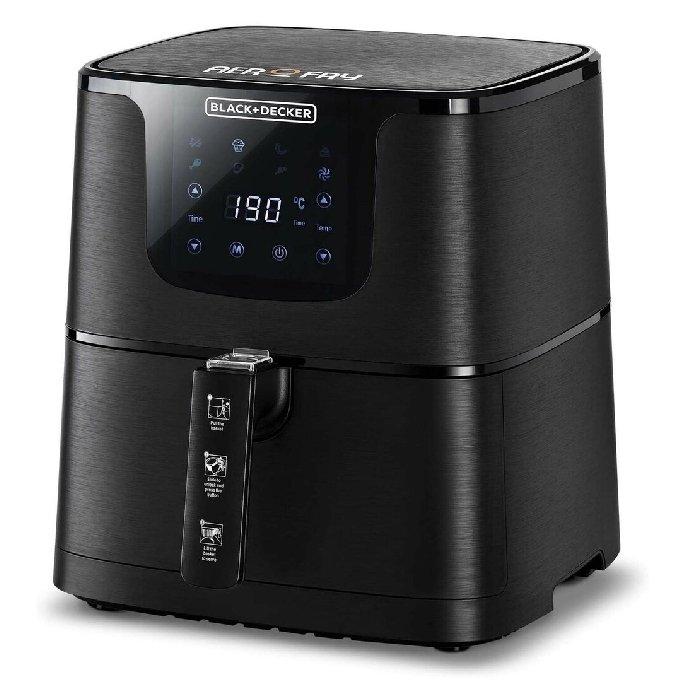 قلاية هوائية رقمية بلاك اند ديكر، 1700 واط، 4.3 لتر، AF700-B5 - أسود
