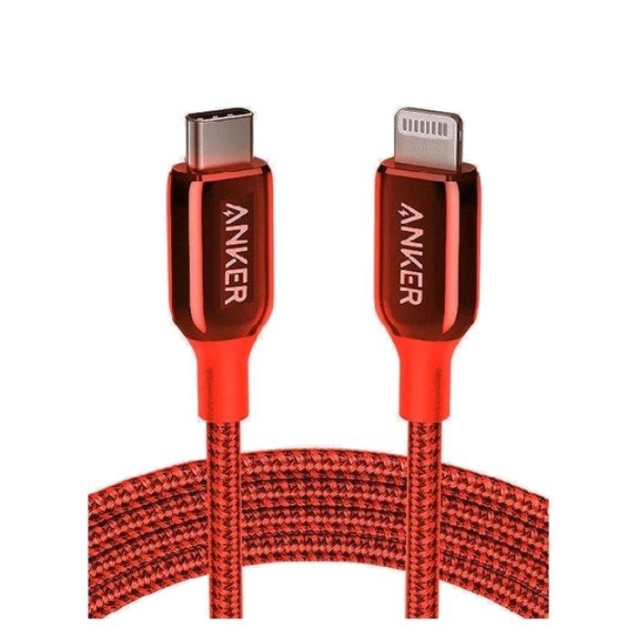 Anker Powerline III USBC to Lightning 6 Feet Red