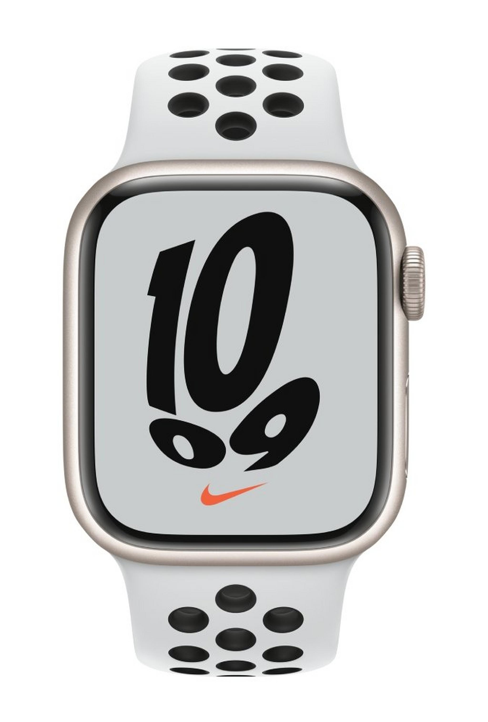 Apple Watch Series 7 GPS Nike 41mm - Starlight / Black