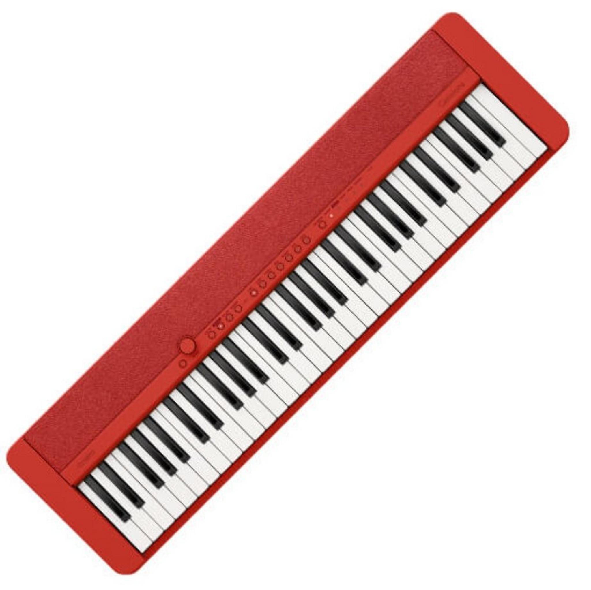 اللوحة الموسيقية المحمولة من كاسيو (CT-S1RDC2) - أحمر