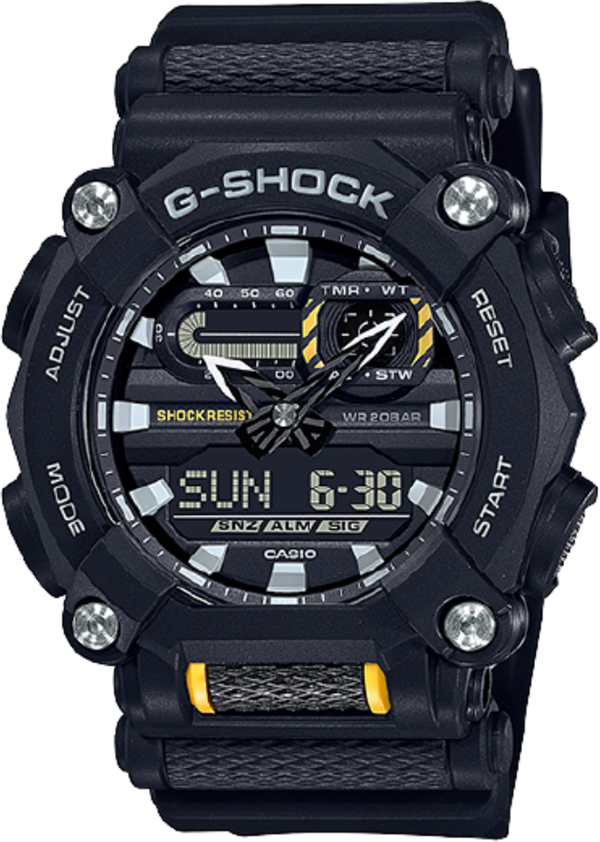 Casio G-Shock Analog / Digital 53mm Gents Resin Sport Watch (GA-900-1ADR)