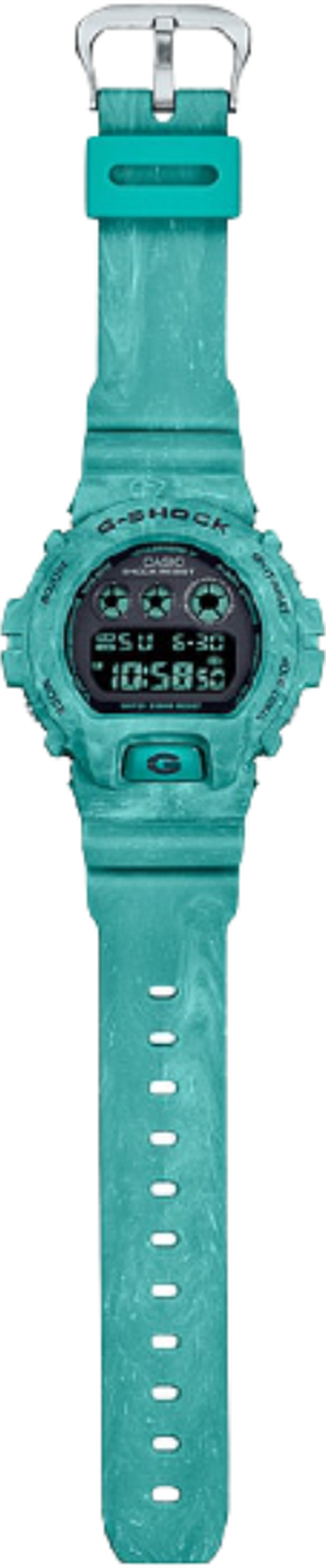 ساعة كاسيو جي شوك الرقمية  بحجم 53 ملم رياضية  للجنسين (DW-6900WS-2DR)