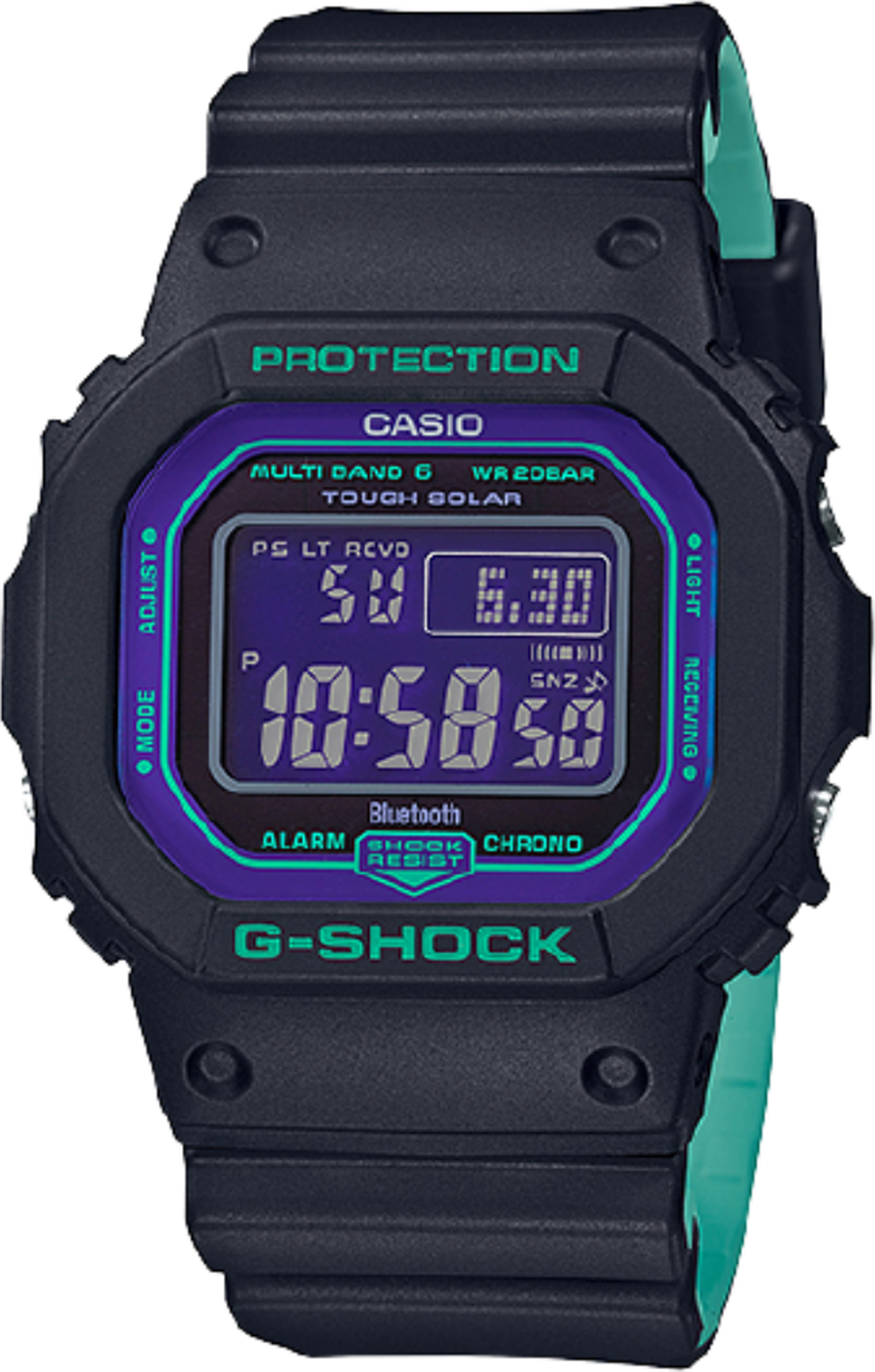 Casio G-Shock Digital 49mm Gents Resin Sport Watch (GW-B5600BL-1DR)