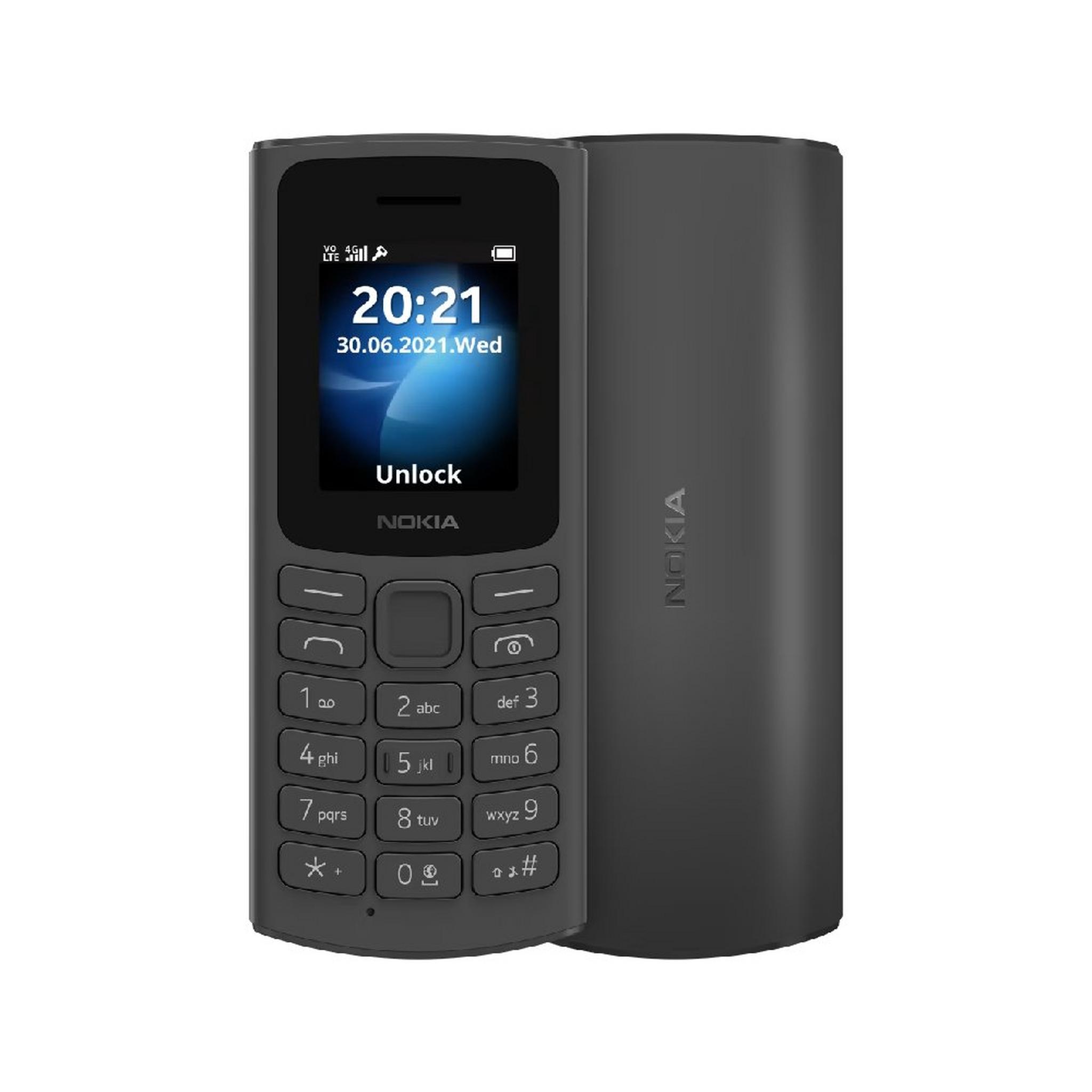 هاتف نوكيا 105 4 جي 1.8 بوصة، 128 ميجابايت/ 48 ميجابايت - أسود