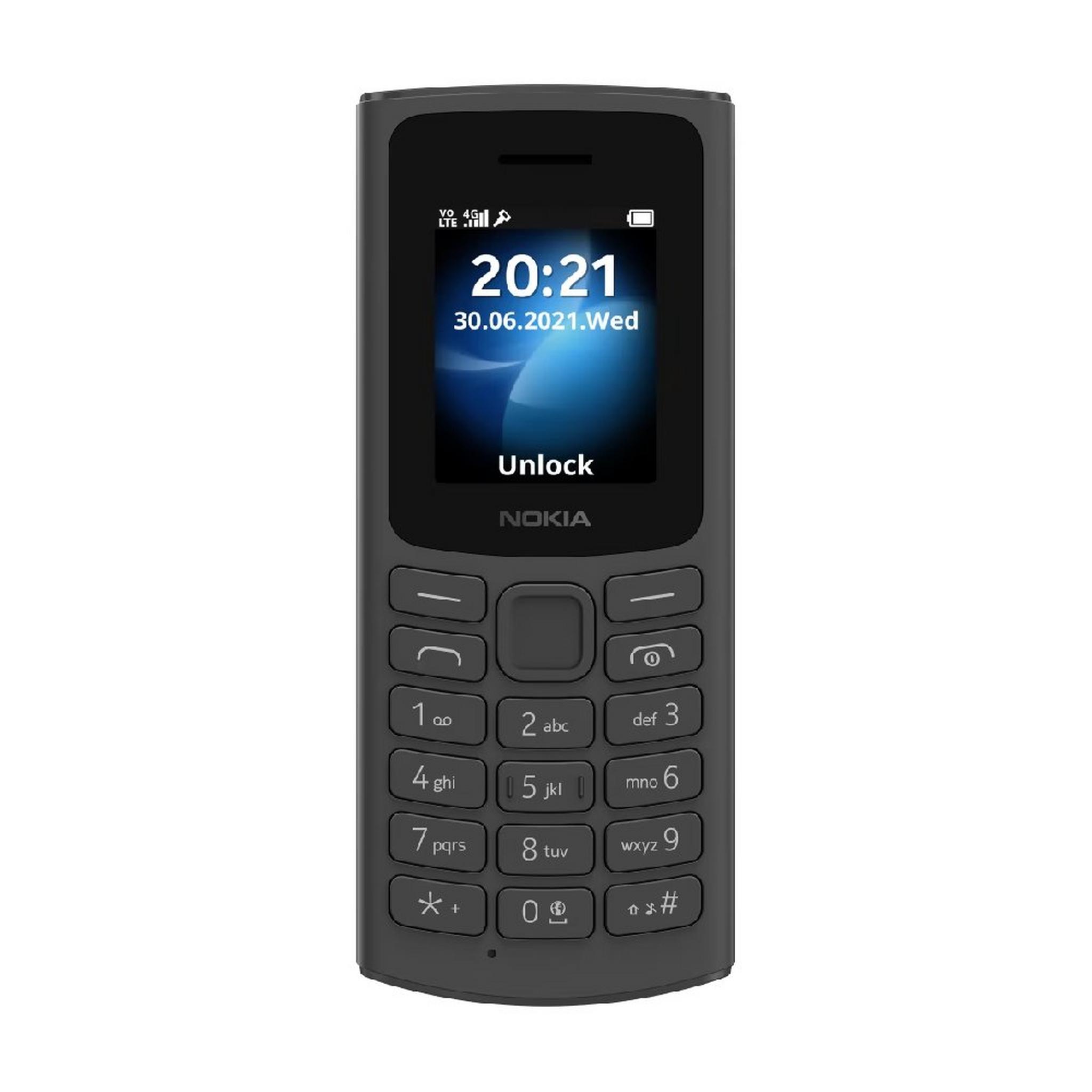 هاتف نوكيا 105 4 جي 1.8 بوصة، 128 ميجابايت/ 48 ميجابايت - أسود