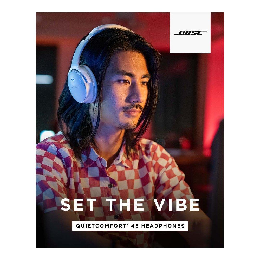 Bose QuietComfort 45 Bluetooth Wireless Noise Cancelling Headphones - Smoke White