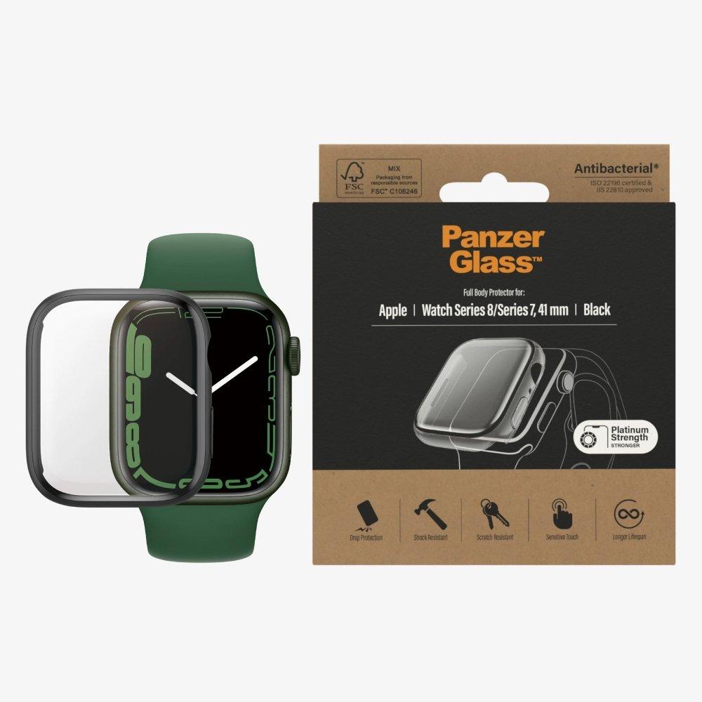 PanzerGlass Screen Protector Full Body Apple Watch Series 7 41mm Black