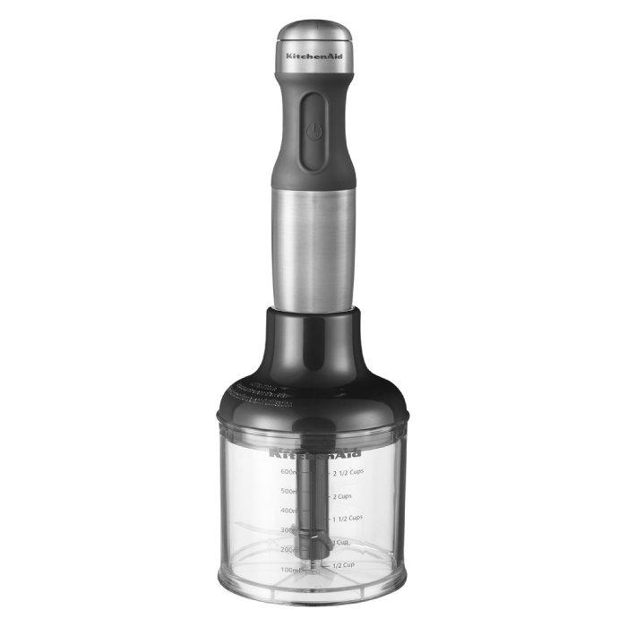 خلاط يدوي كيتشن ايد مع مفرمة ومضرب بيض  - (KIT- 5KHB2571BSX)