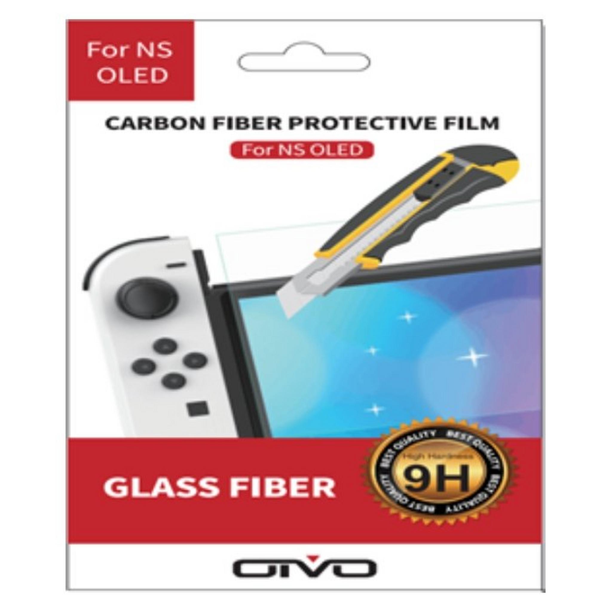 Dobe Nintendo Switch OLED Carbon Fiber Protective Film - IV-SW162