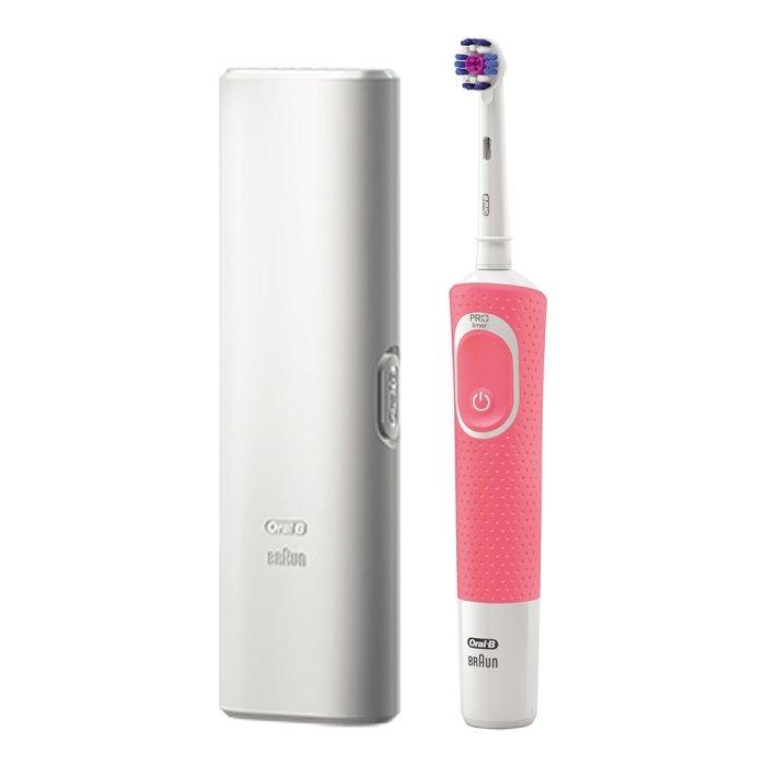 سعر Oral-B 200 Electric Toothbrush + Travel Case - Pink في الكويت - اكسايت