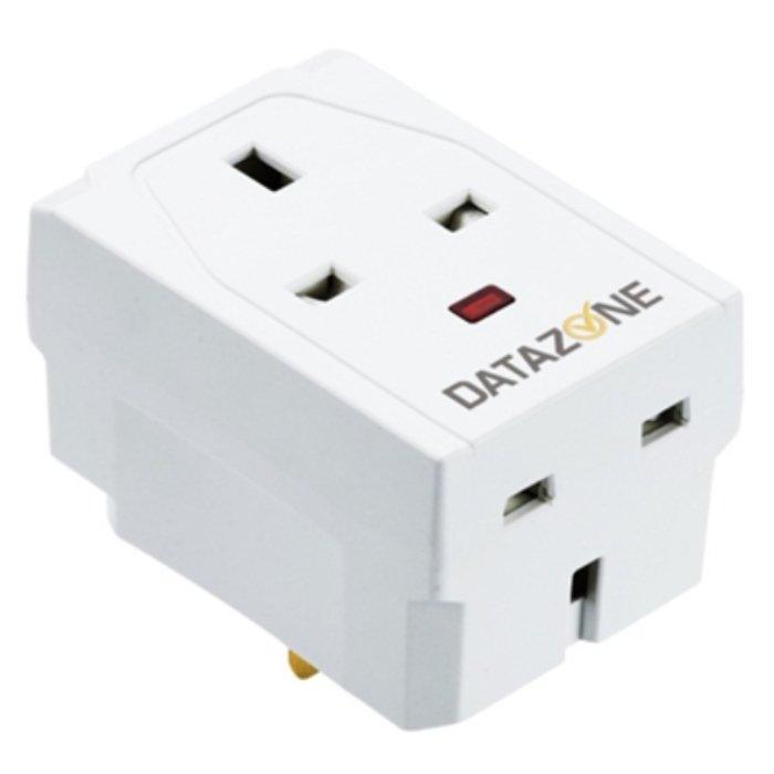 Datazone 3-Way Power Adapter - White