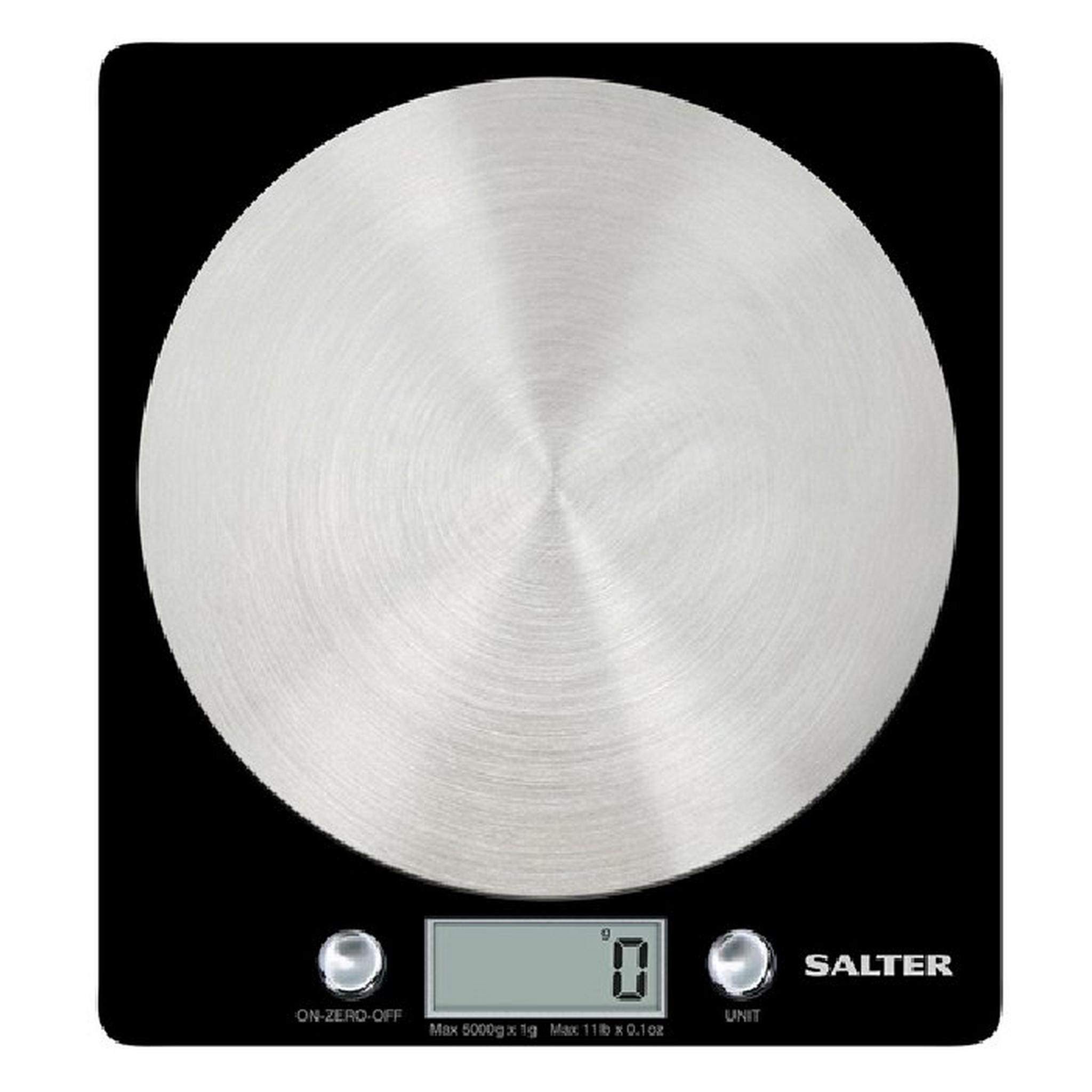 Salter Block Electronic Kitchen Scale Black (1036BKSSDR)
