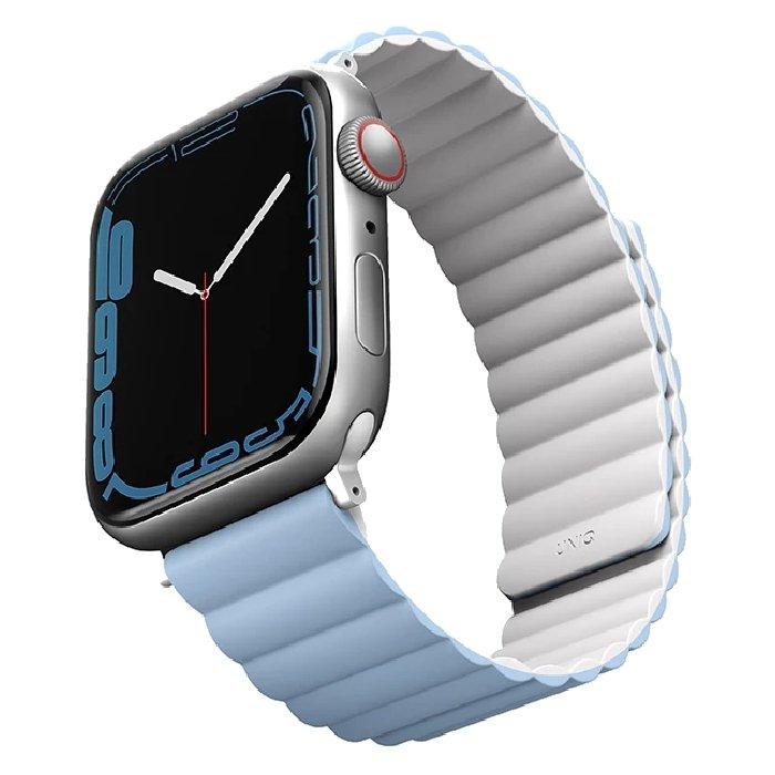 Uniq Revix Magnetic Apple Watch Strap 41mm - White Blue