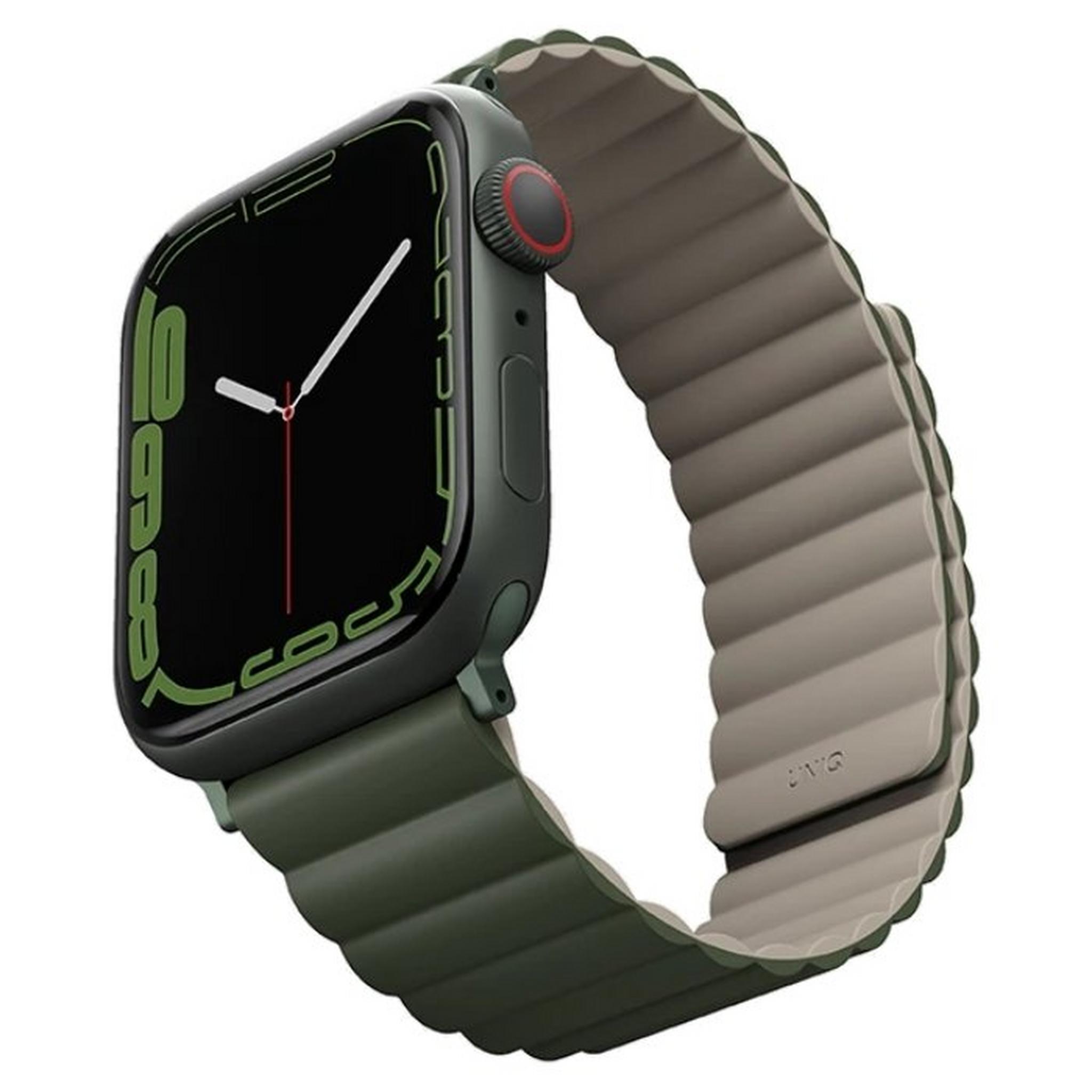 Uniq Revix Magnetic Apple Watch Strap 45 mm - Green Taupe