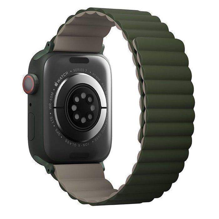 Uniq Revix Magnetic Apple Watch Strap 45 mm - Green Taupe