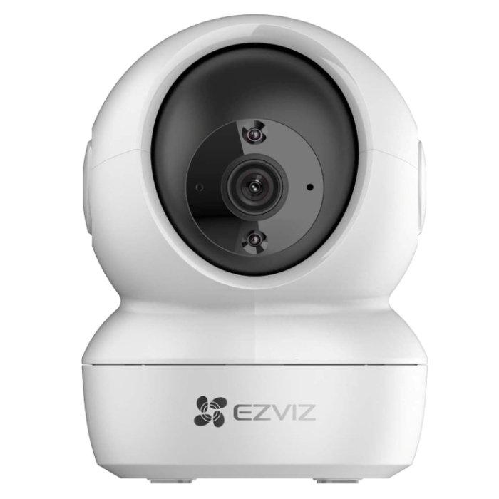 Buy Ezviz h6c pan & tilt smart home camera, wifi - white in Saudi Arabia