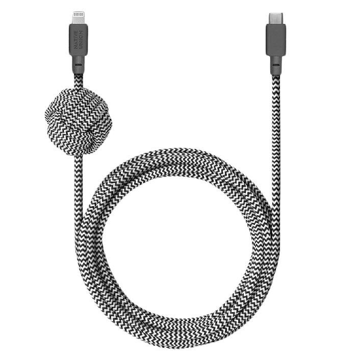 Native Union Belt Cable USB-C to Lightning - Zebra