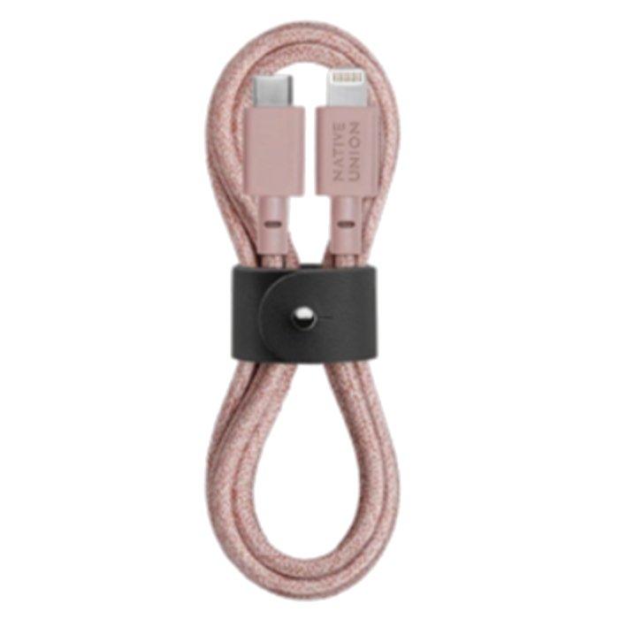 Native Union Belt Cable USB-C to Lightning 1.2m - Rose