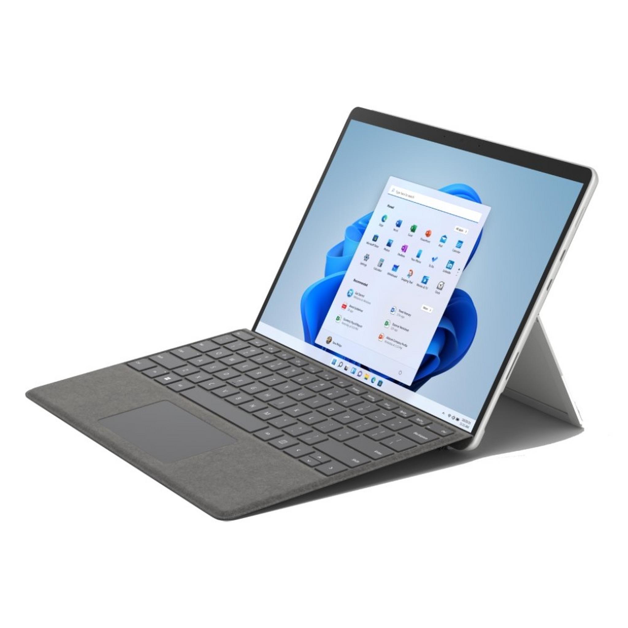 Microsoft Surface Pro 8 Intel Core i5 11th Gen, 8GB RAM, 256GB SSD, 13-inch Convertible Laptop - Platinum