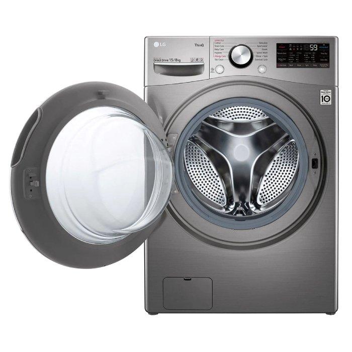 LG Washer/Dryer - 15/8kg (WS1508XMT) - Silver