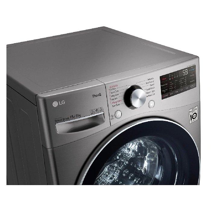 LG Washer/Dryer - 15/8kg (WS1508XMT) - Silver