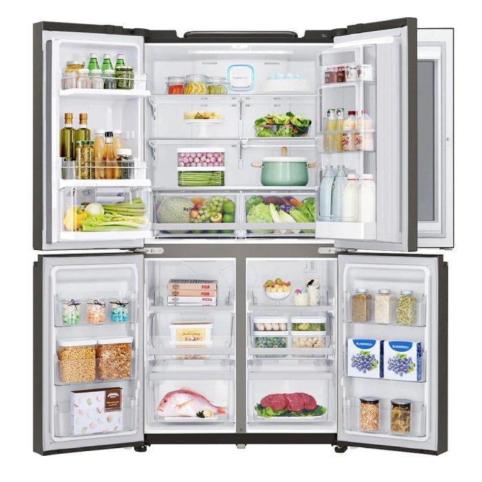 LG 26.7 CFT. Four Door Refrigerator - Black Steel (LM334VBMLD)