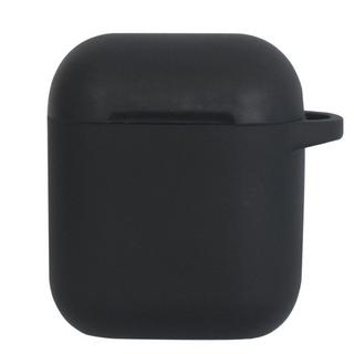 Buy Eq silicone apple airpods 1 and 2 case - black in Saudi Arabia