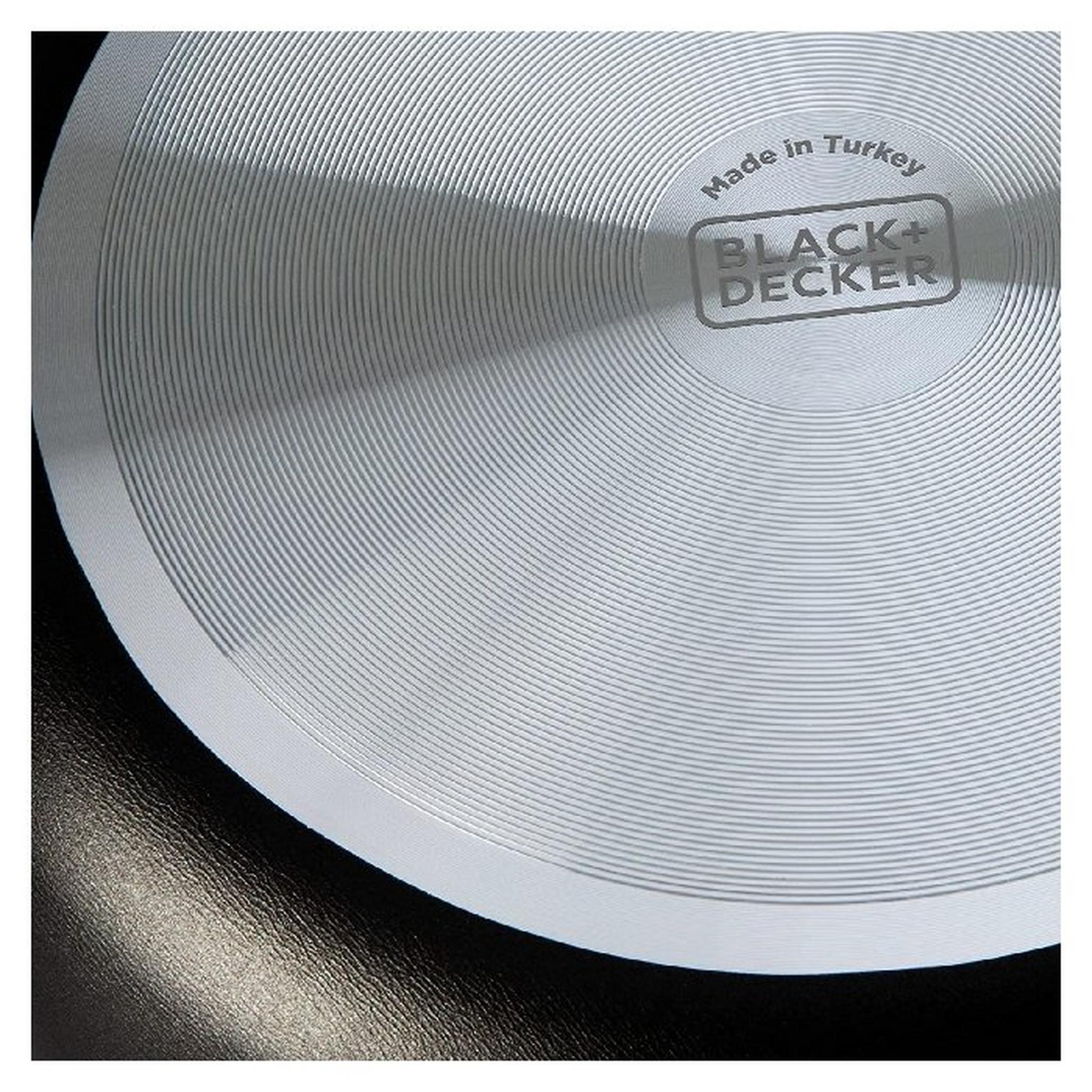 Black+Decker 16cm Non-Stick Saucepan with Glass Lid (BXSSP16BME)