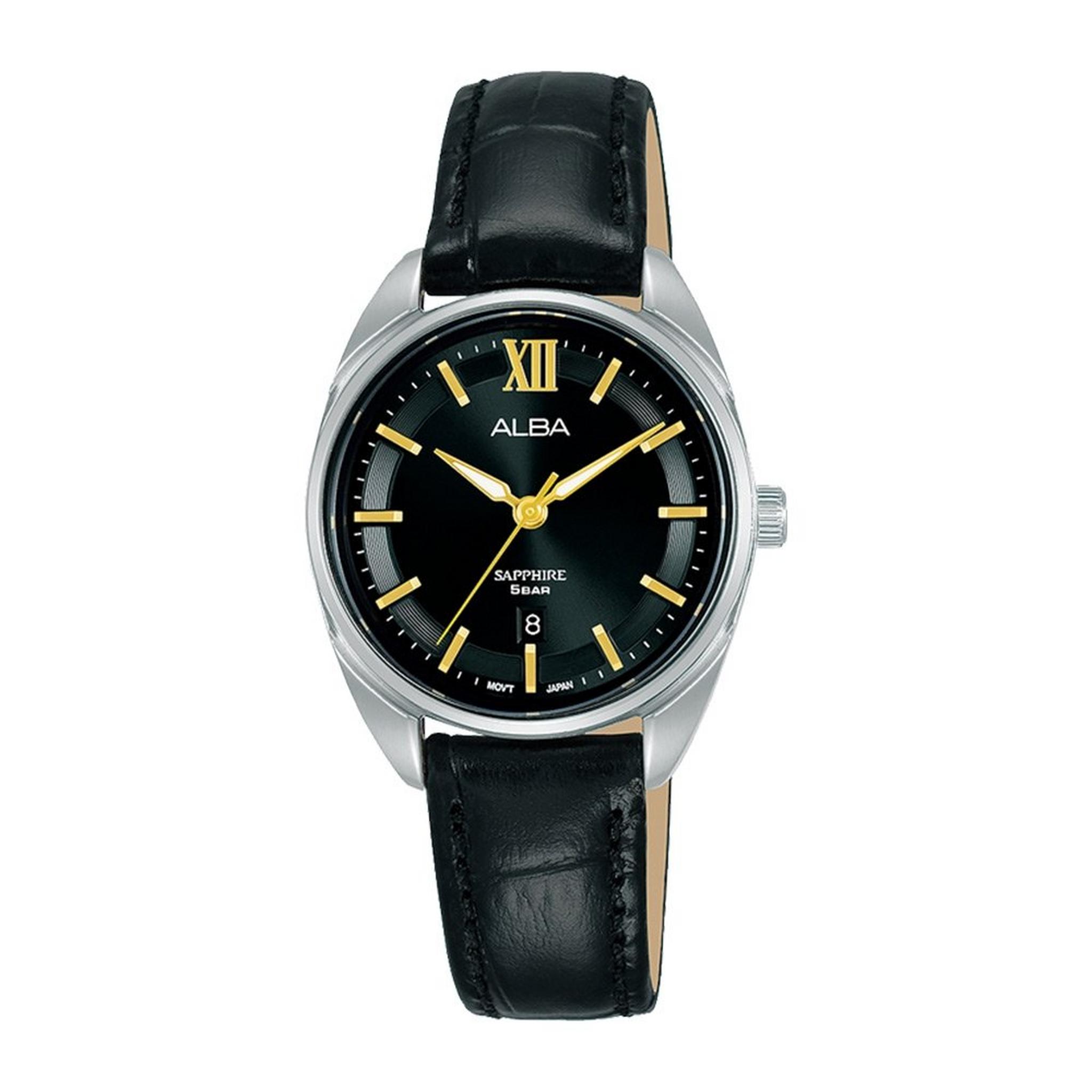 ساعة ألبا برستيج نسائية 29 ملم بحزام جلد بعرض تناظري - AH7Y63X1